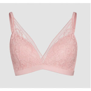 Knix Wireless Lace Bustier Rose Water Bra